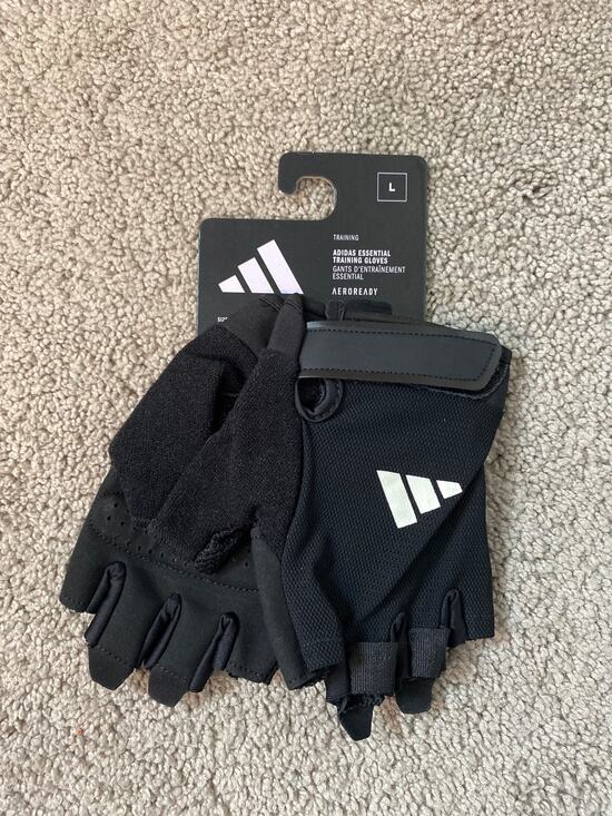 adidas Other - New Adidas Essential Training Gloves Weight Lifting Gym Fitness Size Large NWT